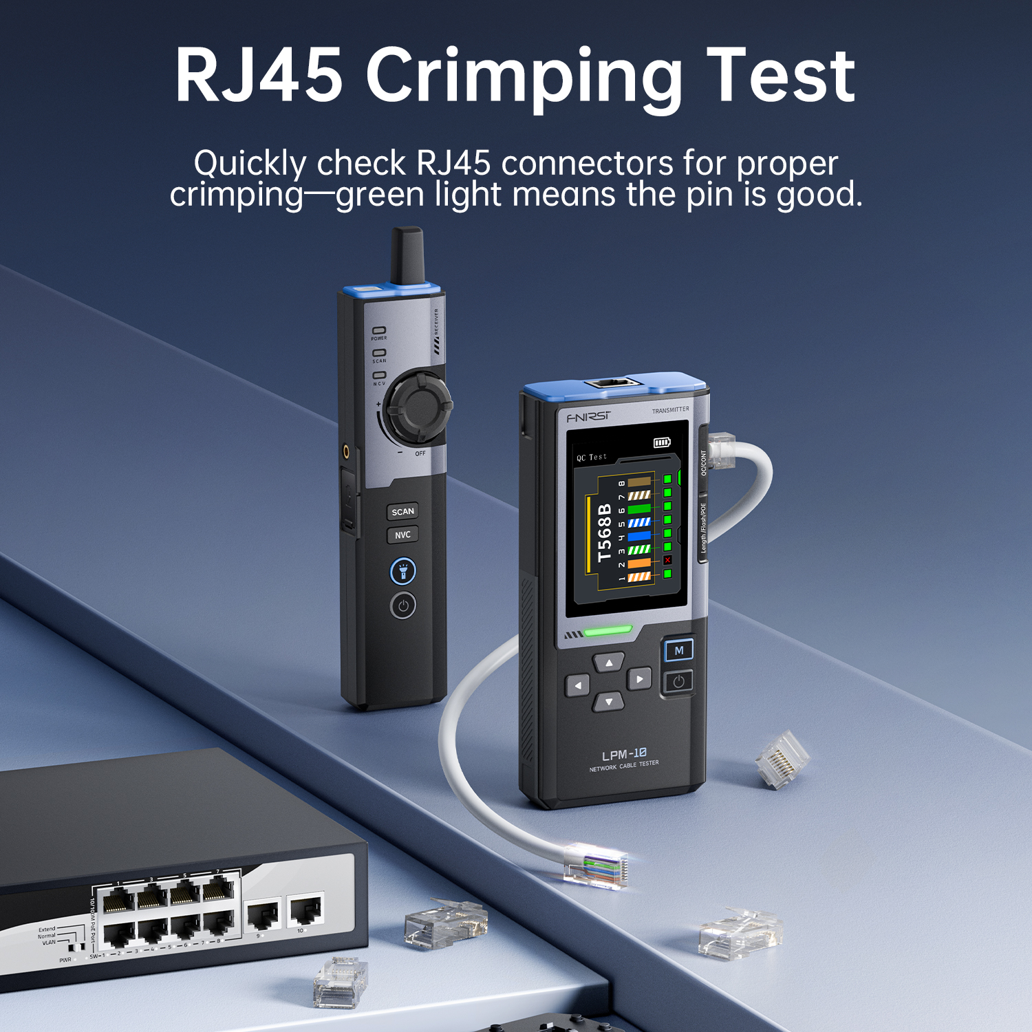 Smart Home Device - FNIRSI LPM-10A Smart Cable Locator RJ45
