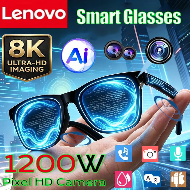 Smart Home Ai - Lenovo AI 8K Camera Sunglasses Touch