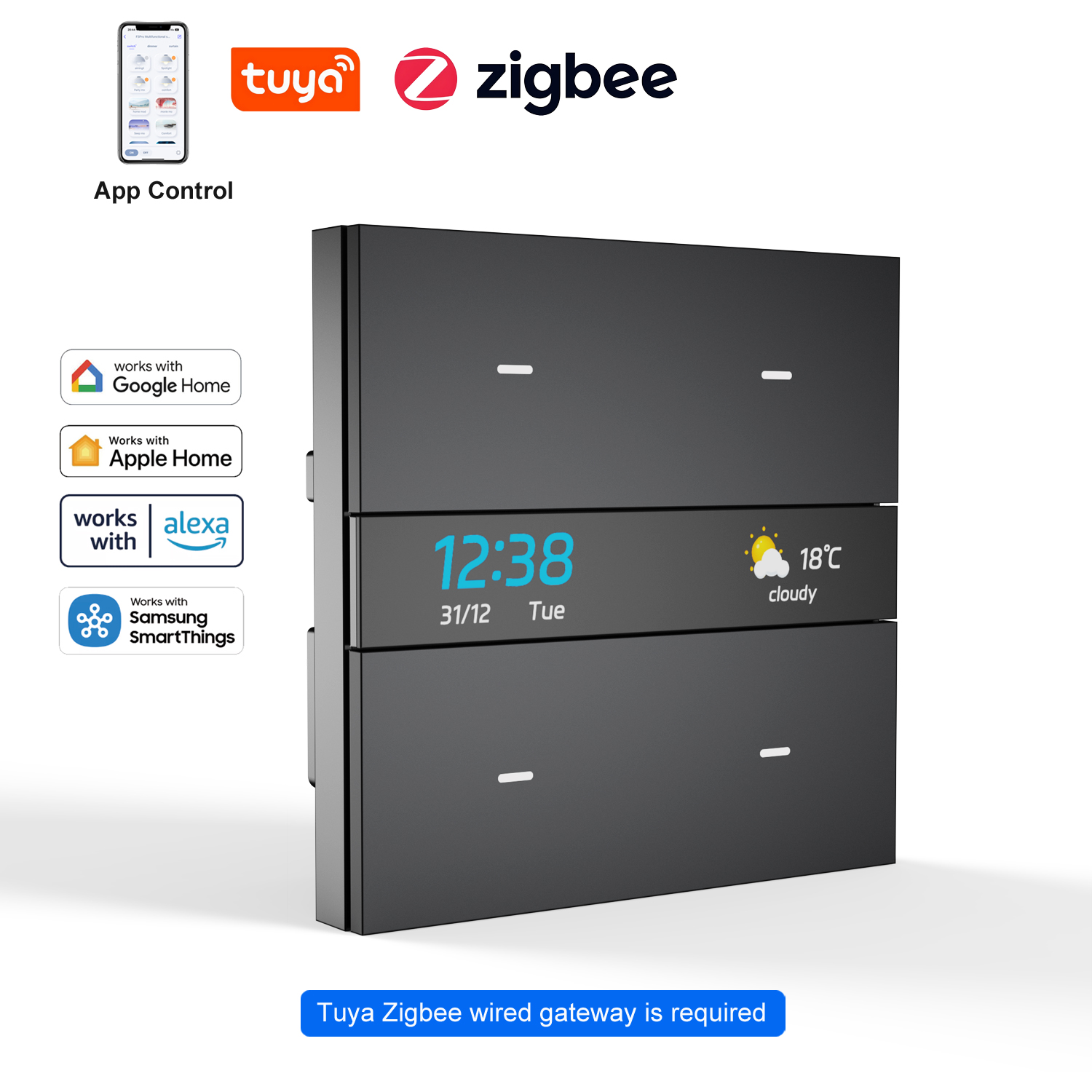 Smart Home Remote - M8 pro Zigbee smart switch panel