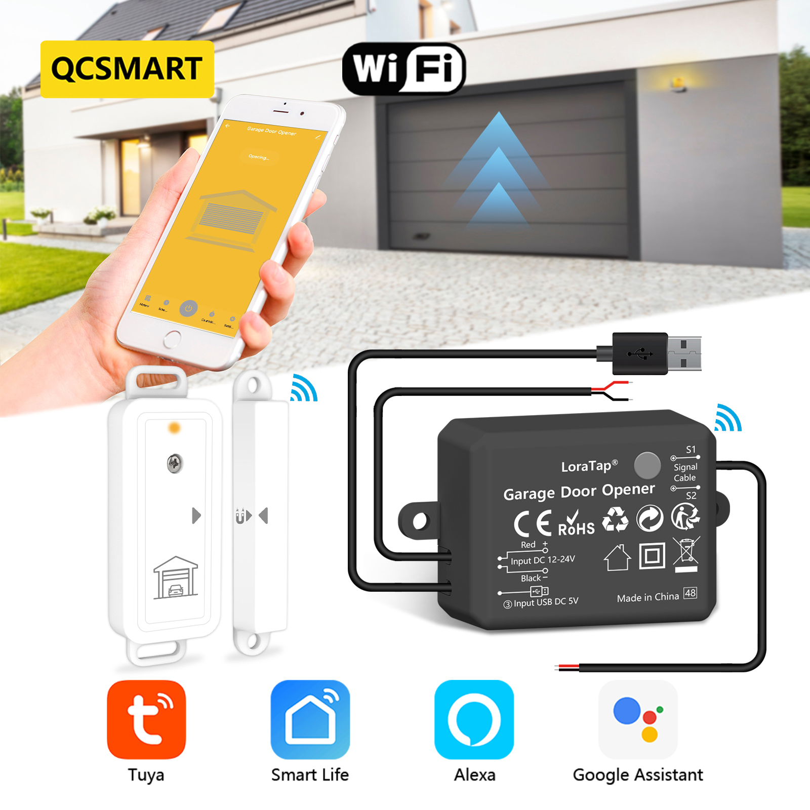 Smart Home Improvement - Tuya Smart Life Garage Door Wireless