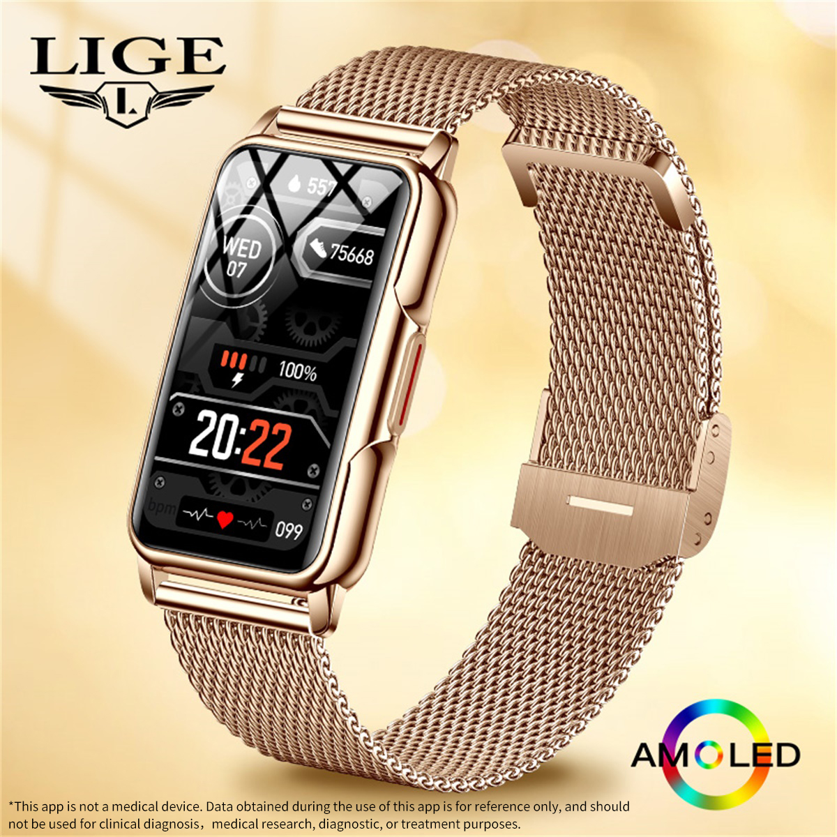 Smart Energy Monitor - LIGE Smart Watch Men Women Fitness