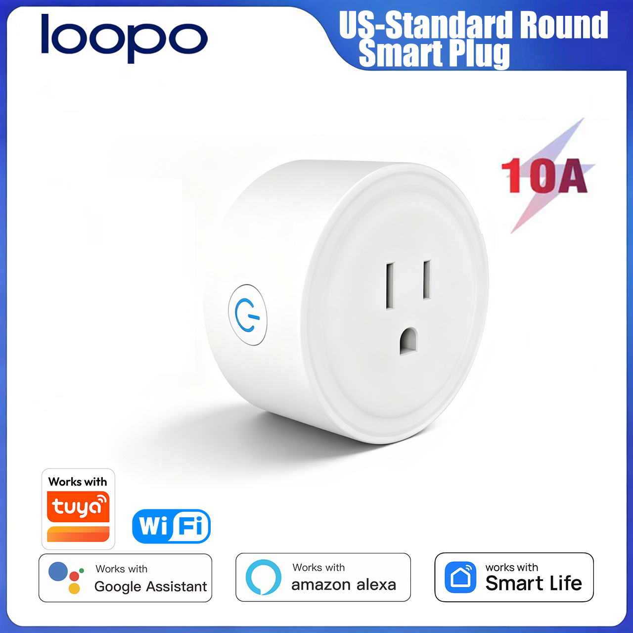 Tuya WiFi US Round 10A Smart P - Smart Home Remote reseña y precio