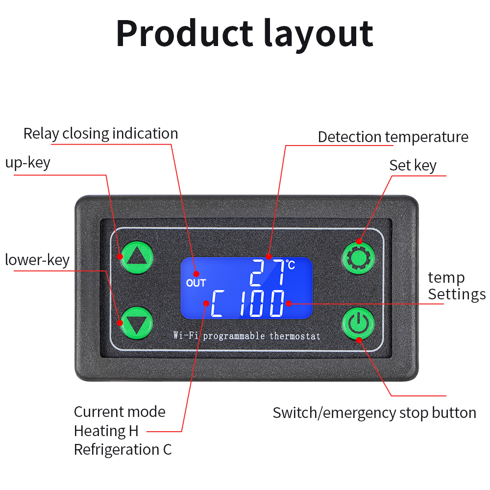 WIFI Remote Temperature Contro - Wifi Thermostat reseña y precio
