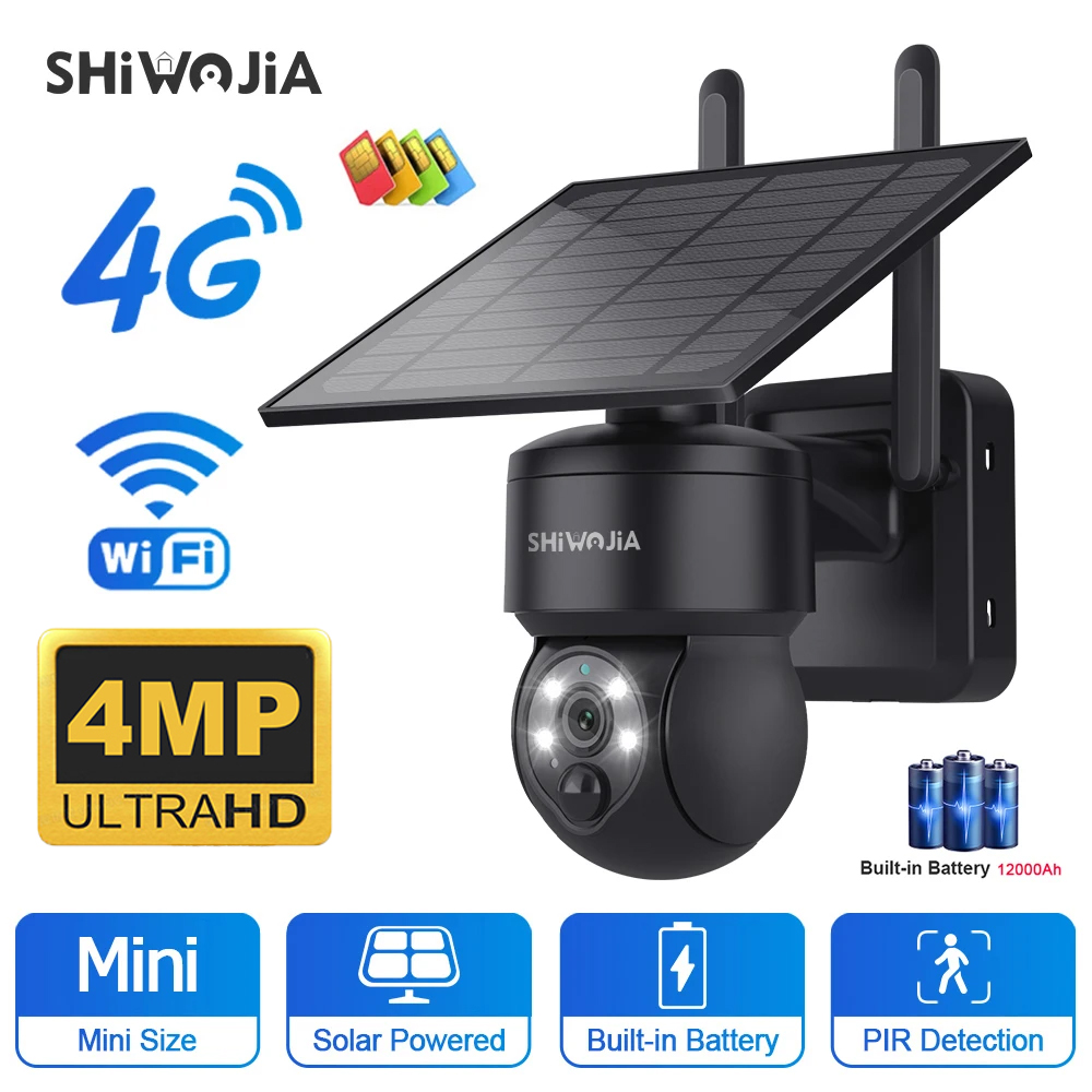 SHIWOJIA WIFI Wireless PTZ Sol - Smart Home Cctv reseña y precio