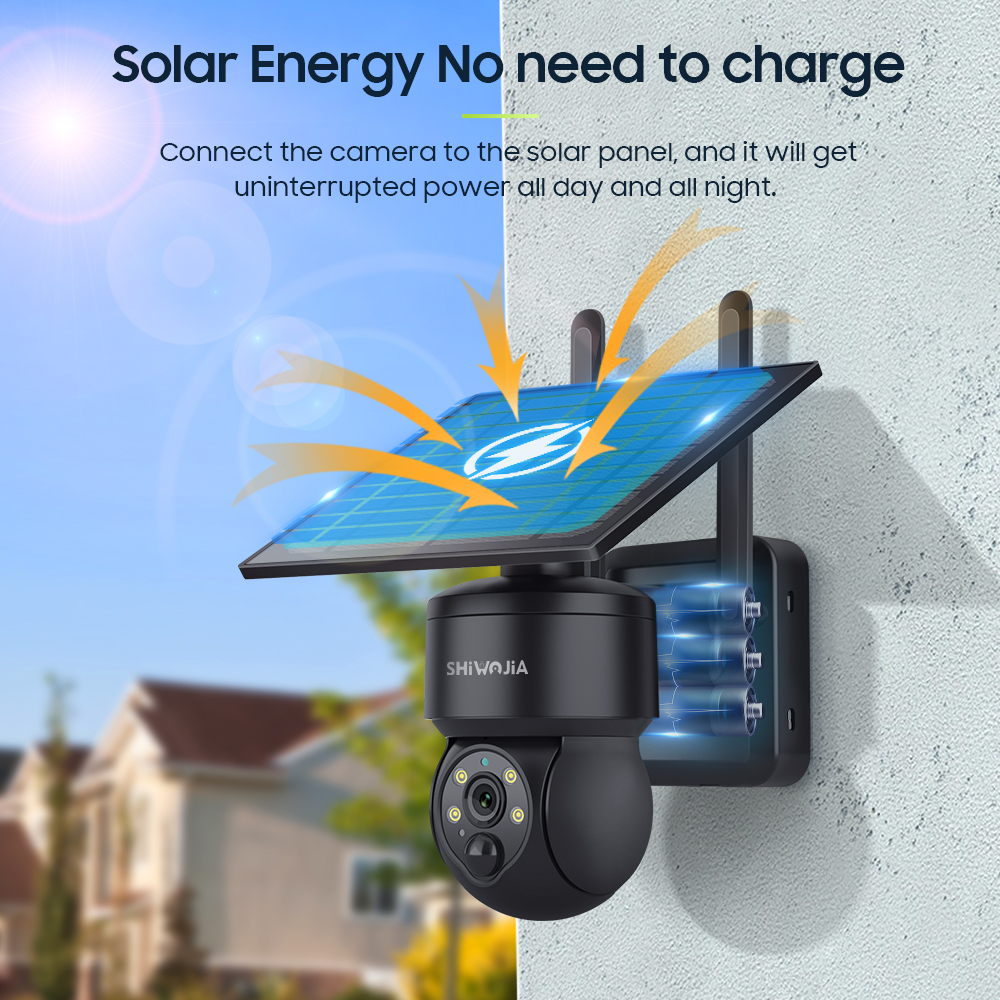 SHIWOJIA WIFI Wireless PTZ Sol - Smart Home Cctv reseña y precio