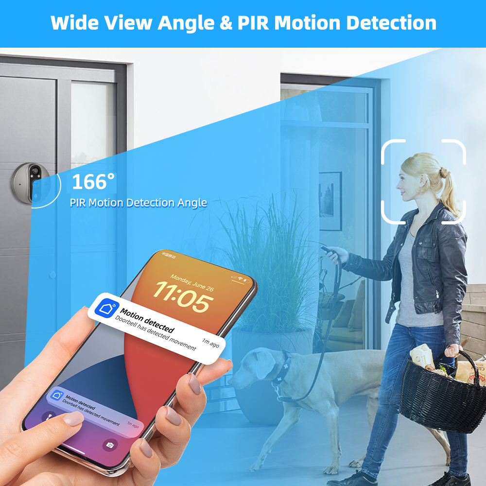 3MP WiFi Smart Tuya Peephole 5 - Smart Home Cctv reseña y precio