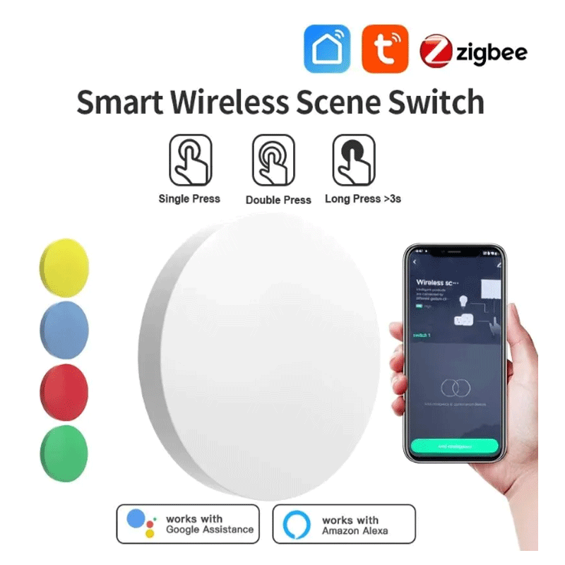 Tuya ZigBee Smart Wireless But - Smart Home Remote reseña y precio