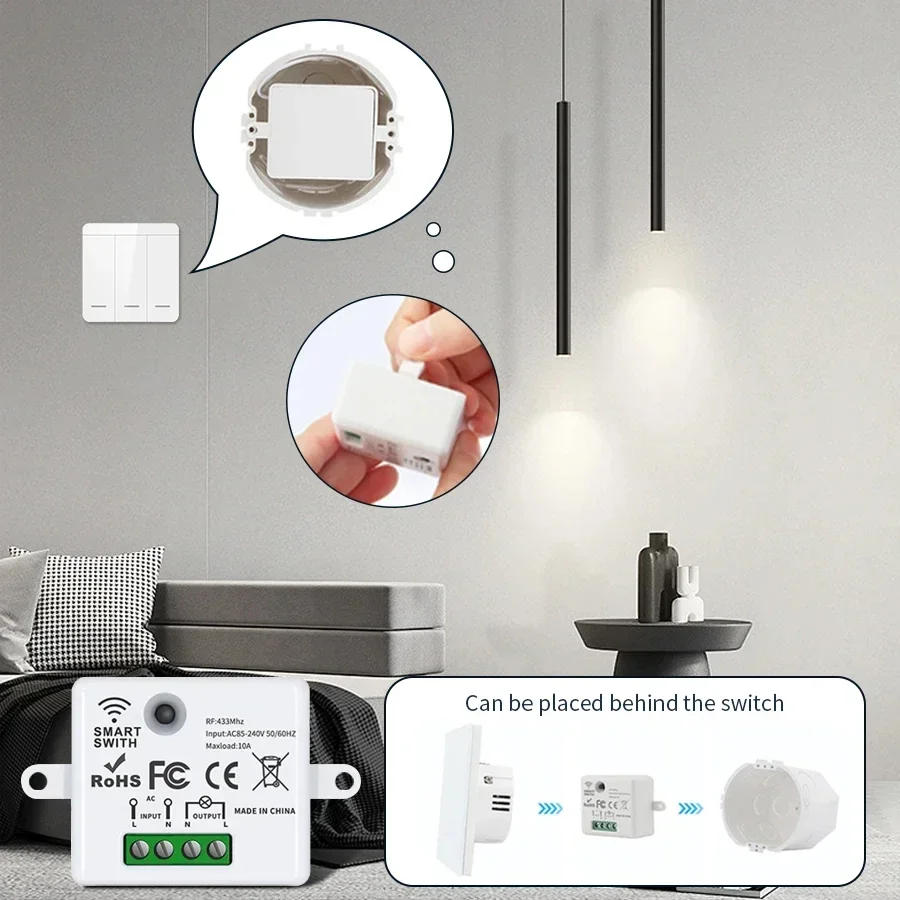 RF 433MHz Wireless Remote Cont - Smart Home Remote reseña y precio