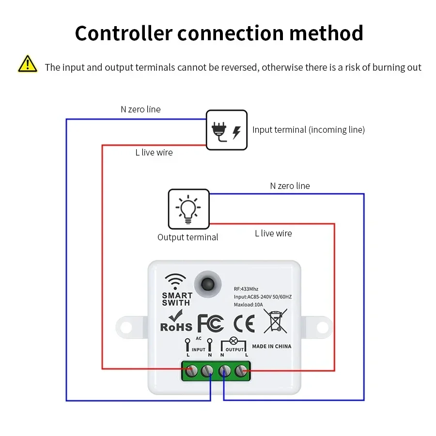 RF 433MHz Wireless Remote Cont - Smart Home Remote reseña y precio