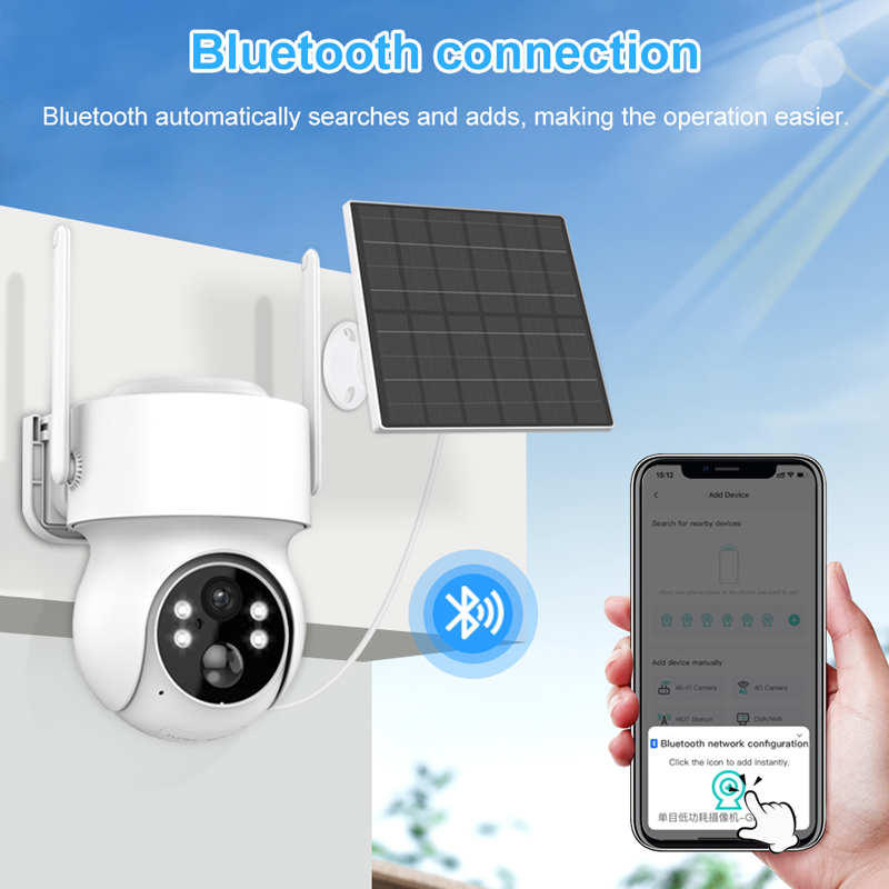 Smar Solar Panel PTZ IP Camera - Smart Home Cctv reseña y precio