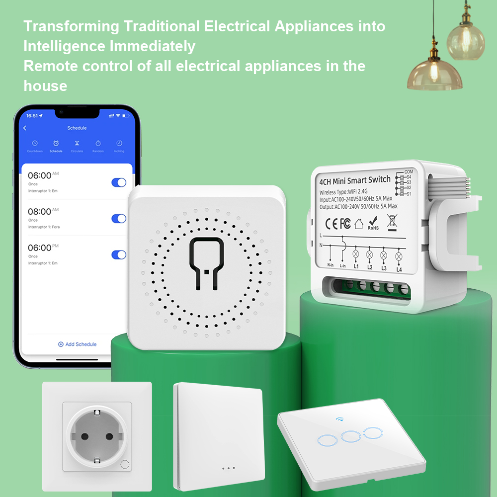 Tuya WiFi Smart Switch 1/2/3/4 - Smart Home Remote reseña y precio