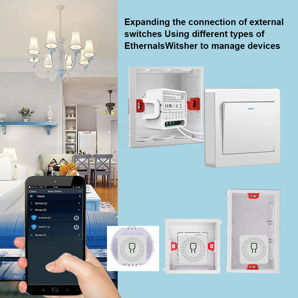 Tuya WiFi Smart Switch 1/2/3/4 - Smart Home Remote reseña y precio