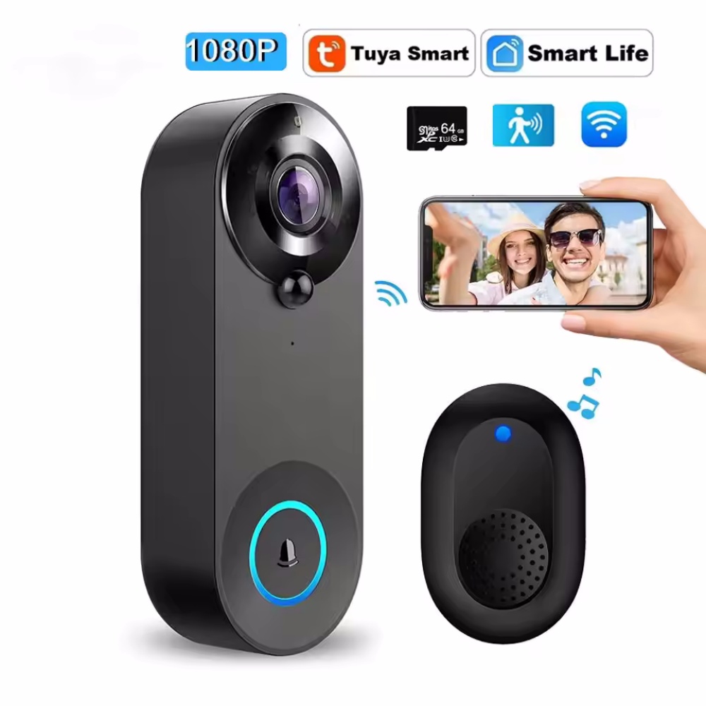 Tuya 1080P Wireless WIFI Doorb - Smart Home Cctv reseña y precio