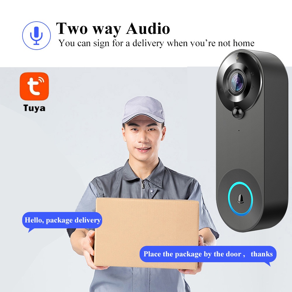 Tuya 1080P Wireless WIFI Doorb - Smart Home Cctv reseña y precio