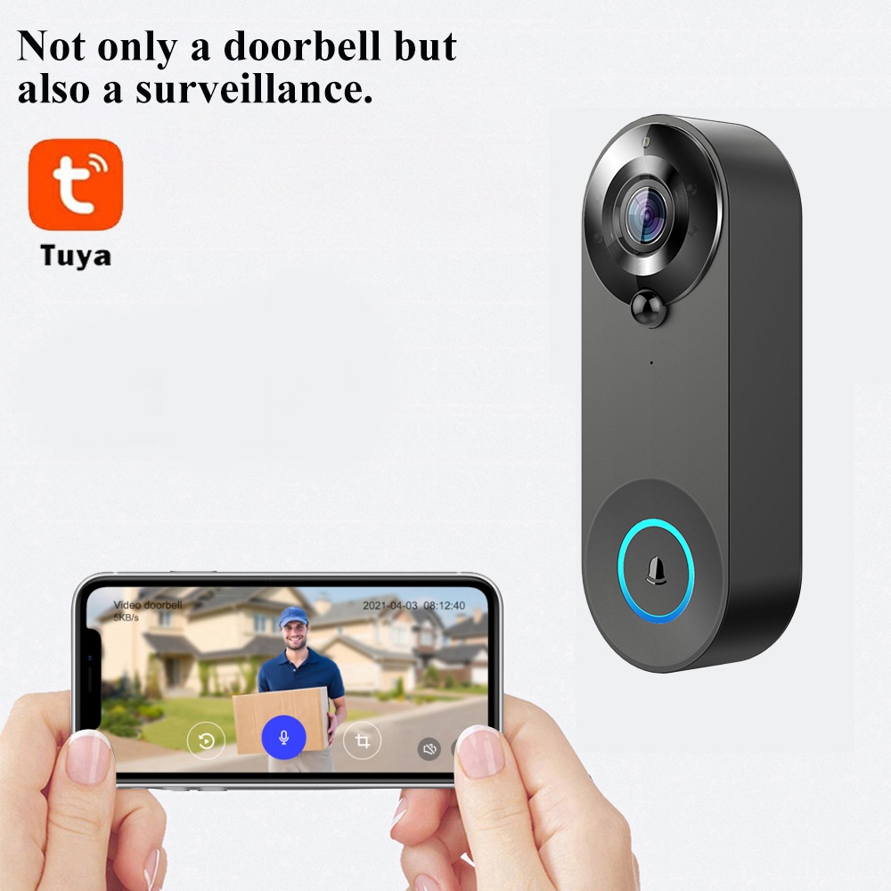 Tuya 1080P Wireless WIFI Doorb - Smart Home Cctv reseña y precio