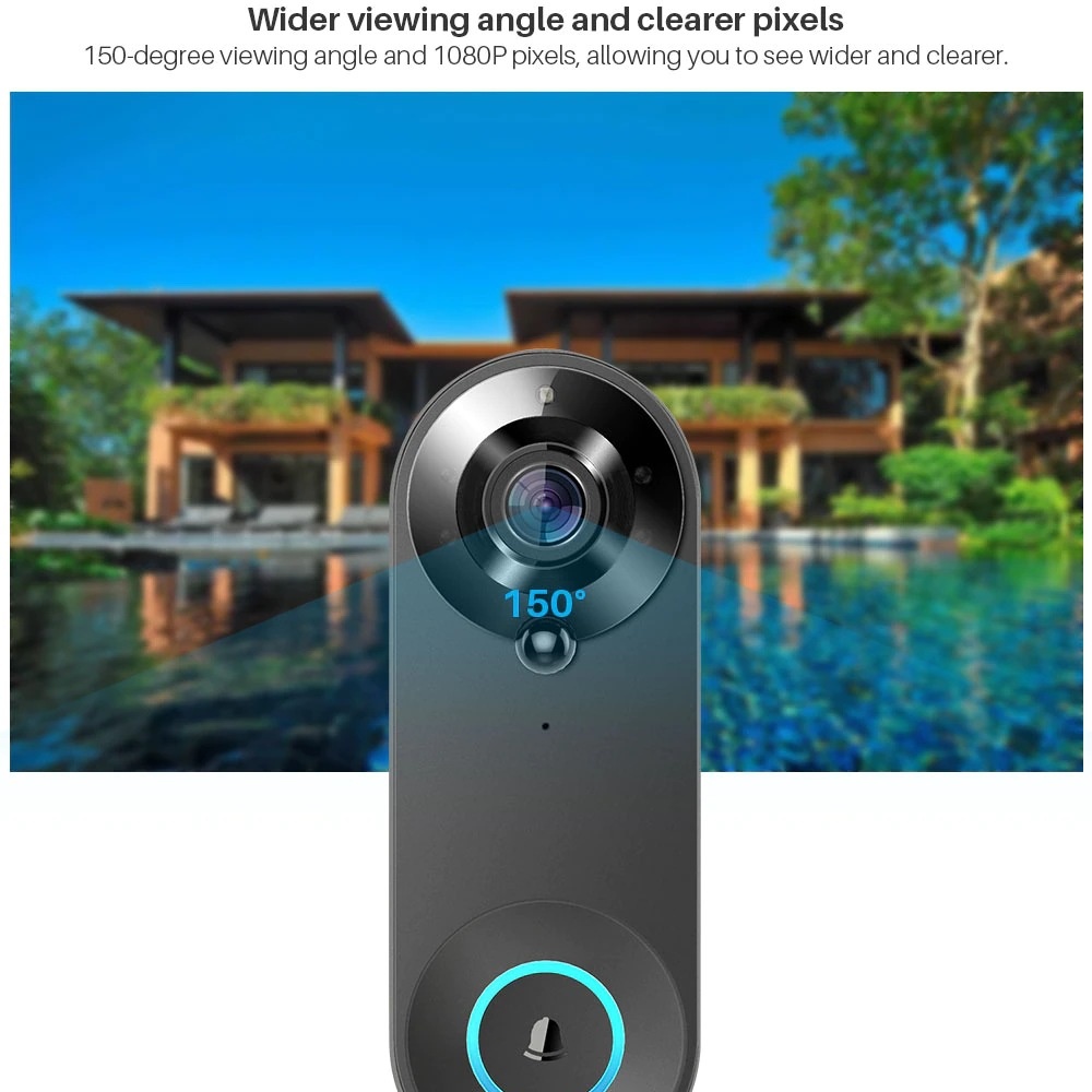 Tuya 1080P Wireless WIFI Doorb - Smart Home Cctv reseña y precio