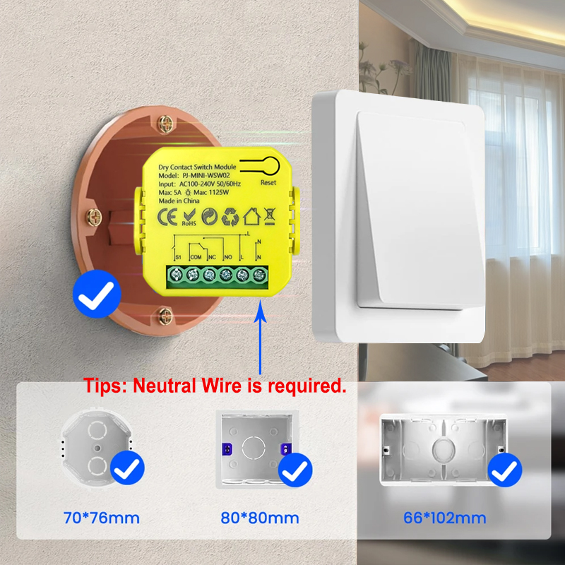 Smart ZigBee Dry Contact Switc - Smart Home Plus reseña y precio