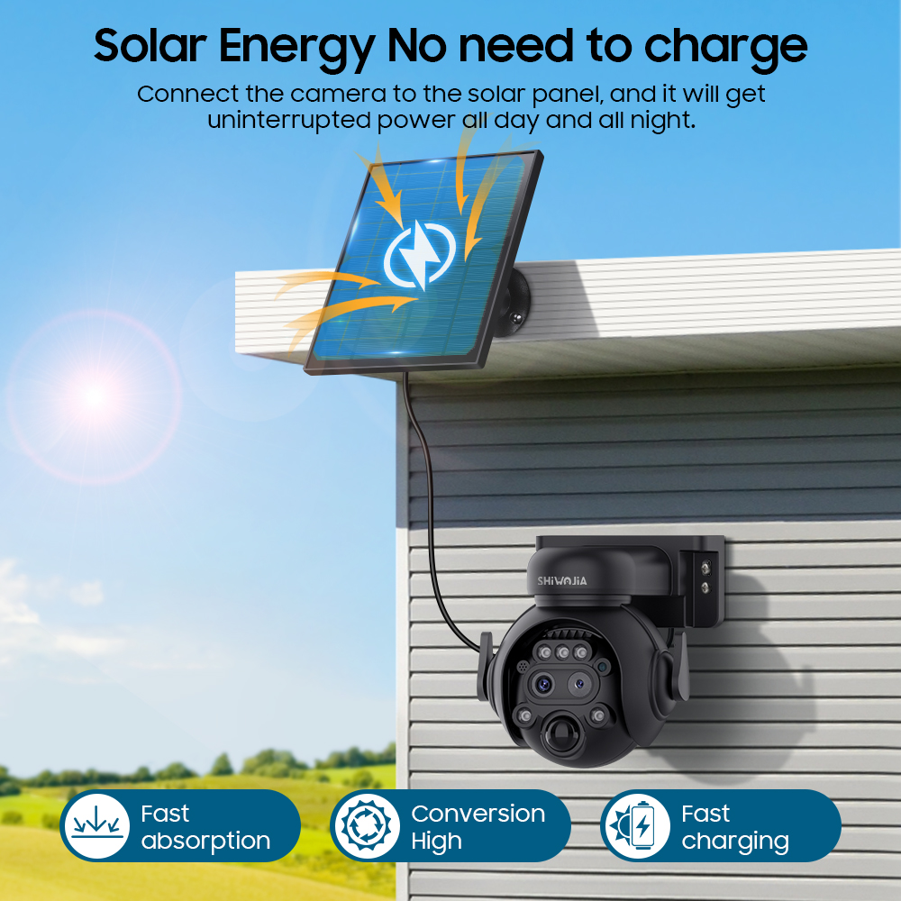 SHIWOJIA 12X Zoom 4G LTE Solar - Smart Home Cctv reseña y precio