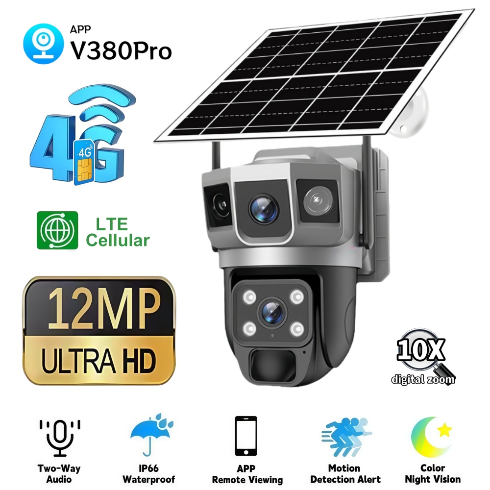 4G Camera Outdoor Solar Survei - Smart Home Cctv reseña y precio