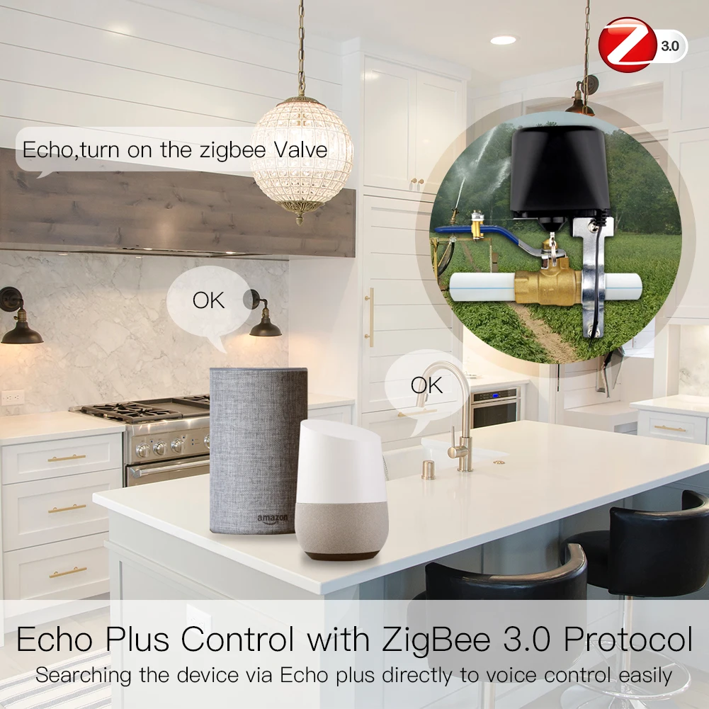 MOES ZigBee 3.0 Smart Gas Wate - Smart Home Plus reseña y precio