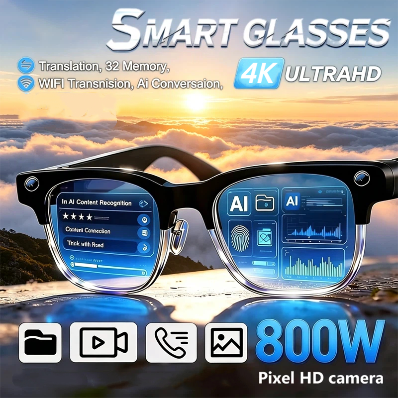 AI Smart Glasses 4K Remote Con - Smart Home Ai reseña y precio