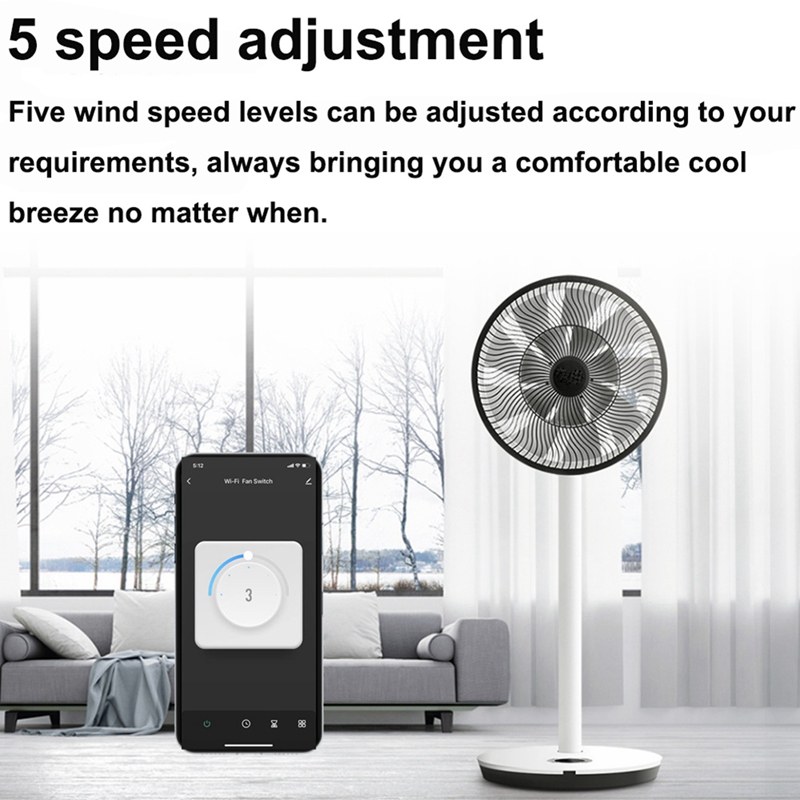 Smart Wifi Fan Switch 5 Speed  - Smart Home Remote reseña y precio