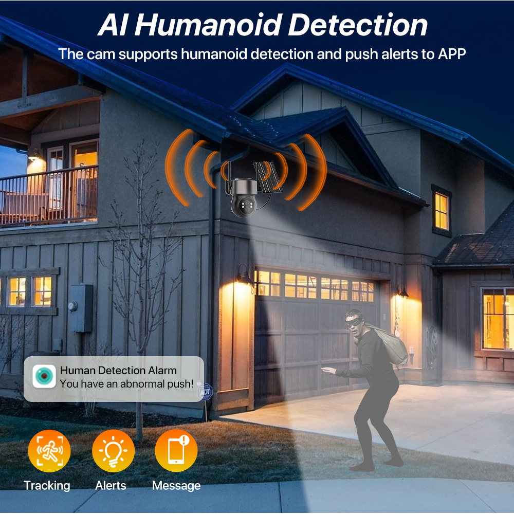4MP 4G SIM Solar Battery Power - Smart Home Cctv reseña y precio