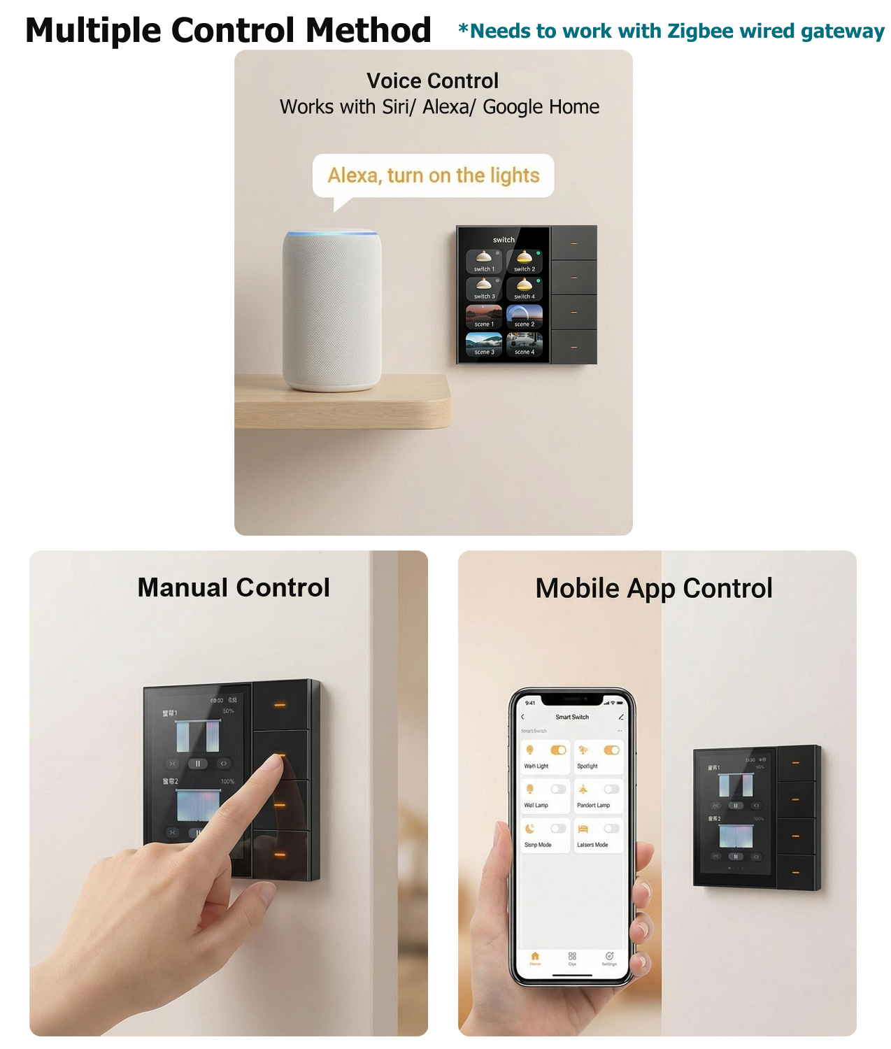 F3-pro Tuya Smart Panel ZigBee - Smart Home Remote reseña y precio