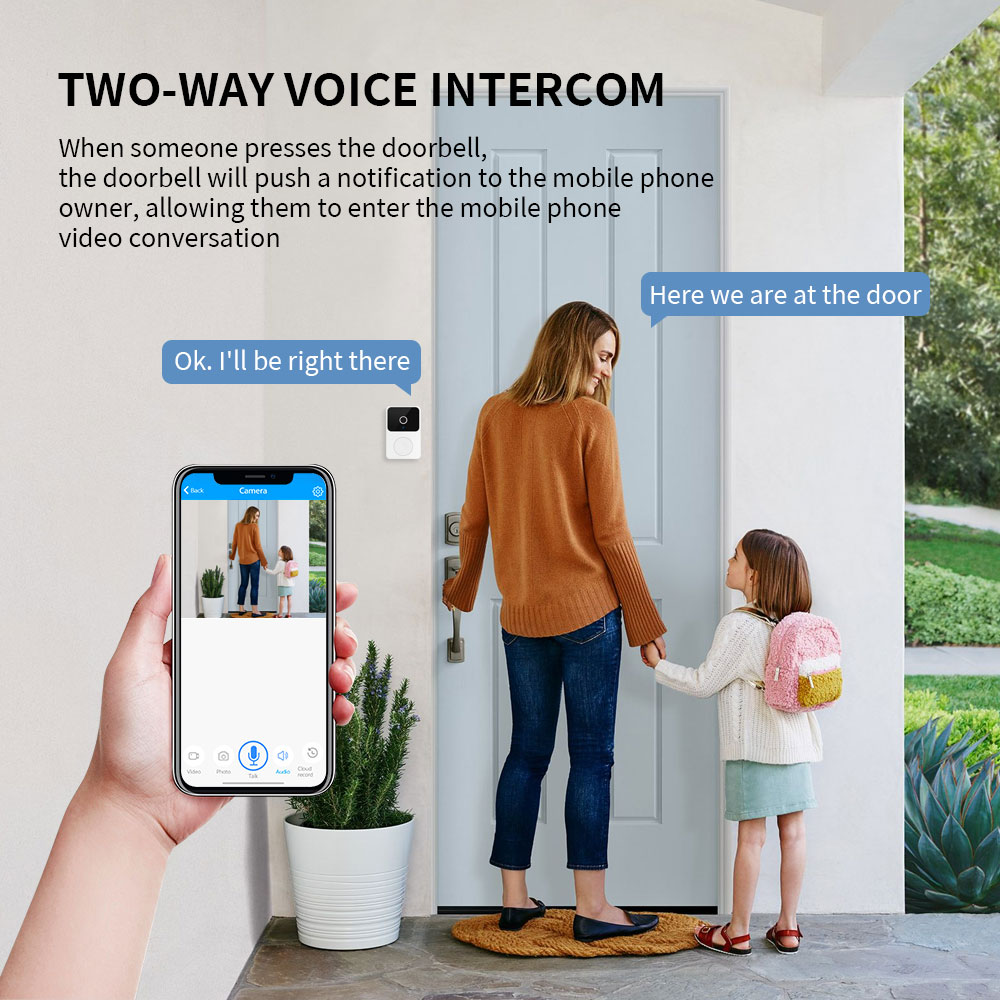 H5 Wireless Smart Video Doorbe - Smart Home Cctv reseña y precio