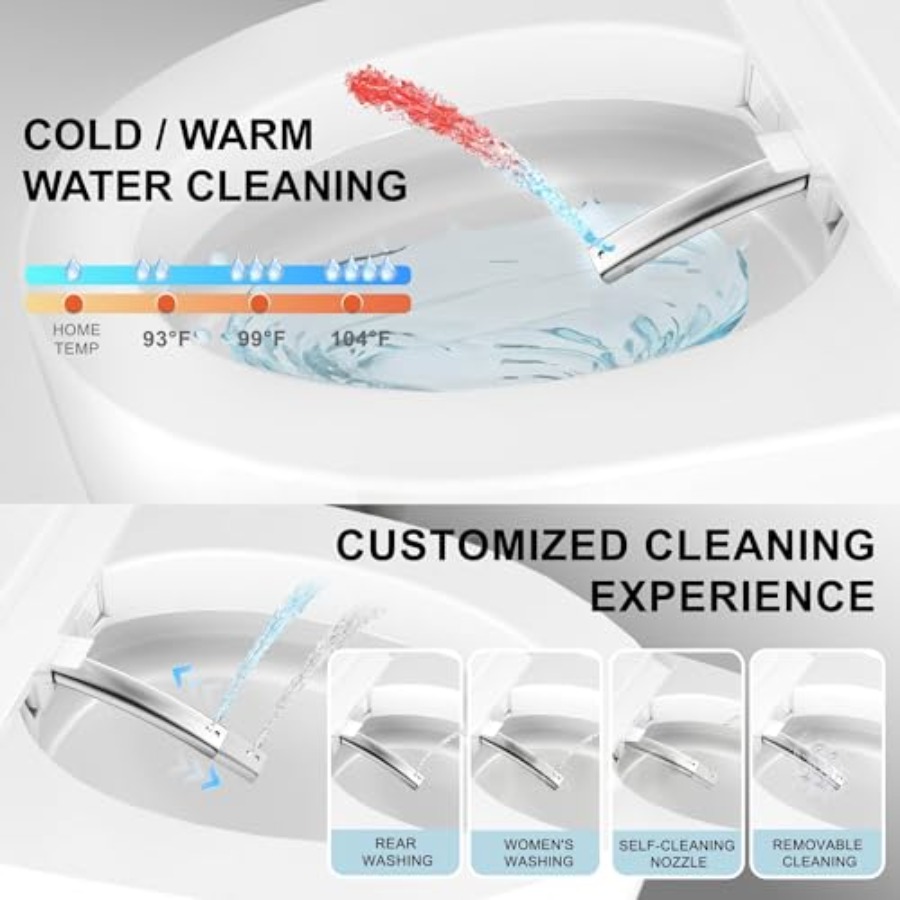 Bathroom smart toilet with hea - Smart Home Remote reseña y precio