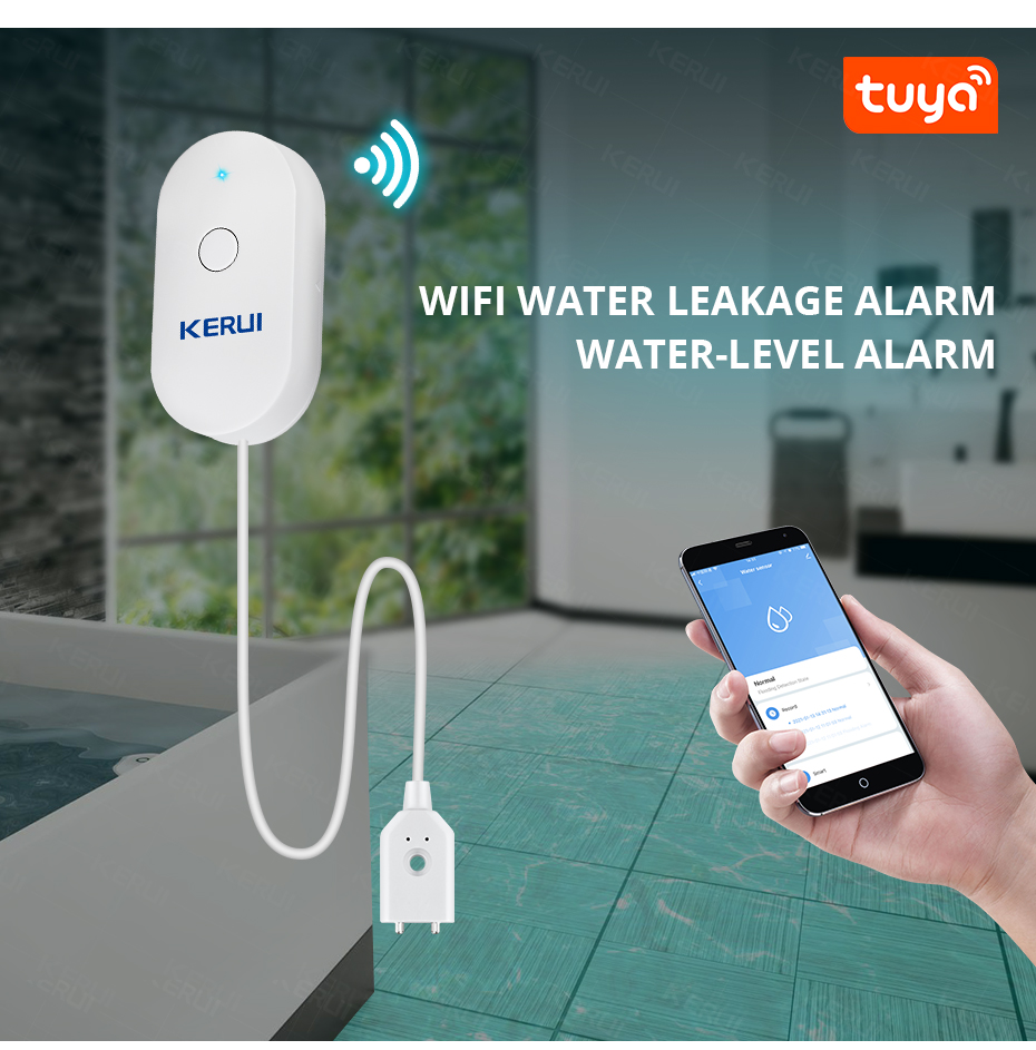 KERUI Smart  WiFi Water Sensor - Smart Home Iot reseña y precio