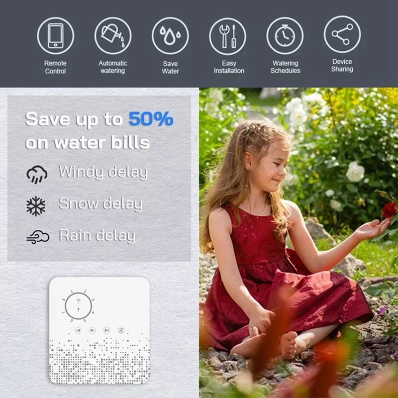 Tuya WiFi Smart Sprinkler Cont - Smart Home Device reseña y precio