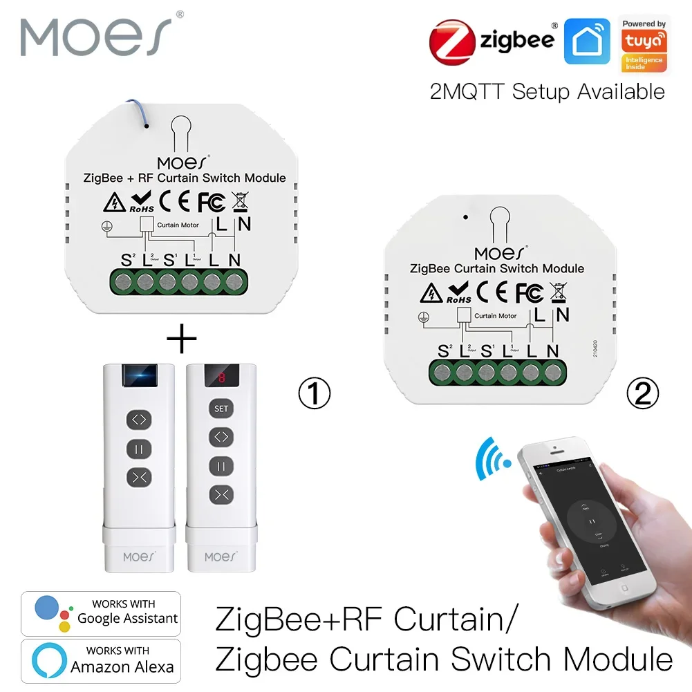 MOES ZigBee 3.0 Smart Curtain  - Smart Home Improvement reseña y precio