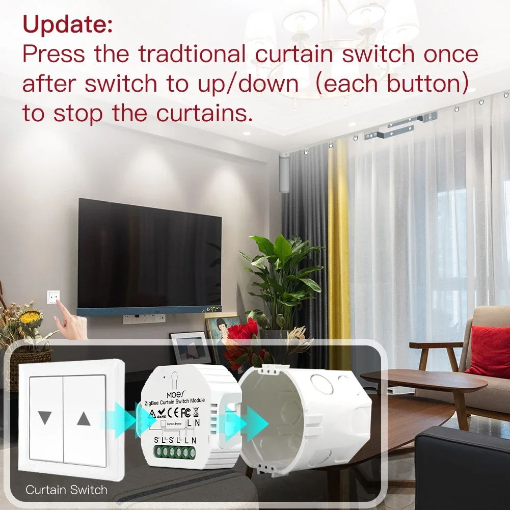 MOES ZigBee 3.0 Smart Curtain  - Smart Home Improvement reseña y precio