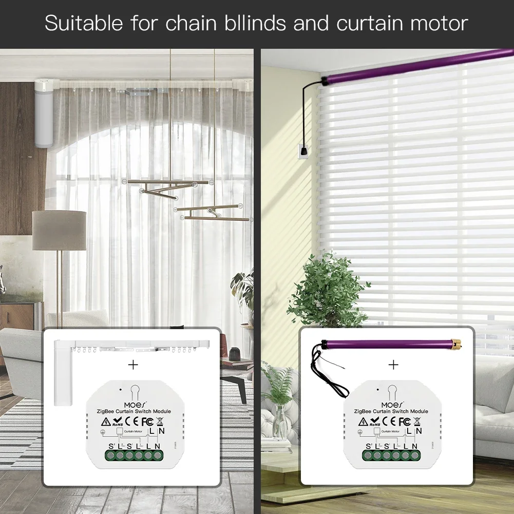 MOES ZigBee 3.0 Smart Curtain  - Smart Home Improvement reseña y precio