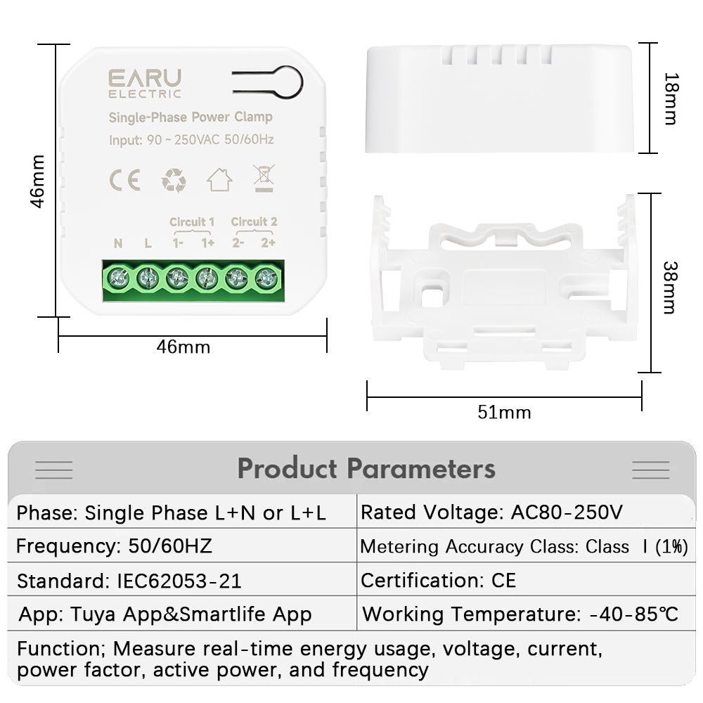WiFi Zigbee Smart 2way Bilater - Smart Energy Monitor reseña y precio