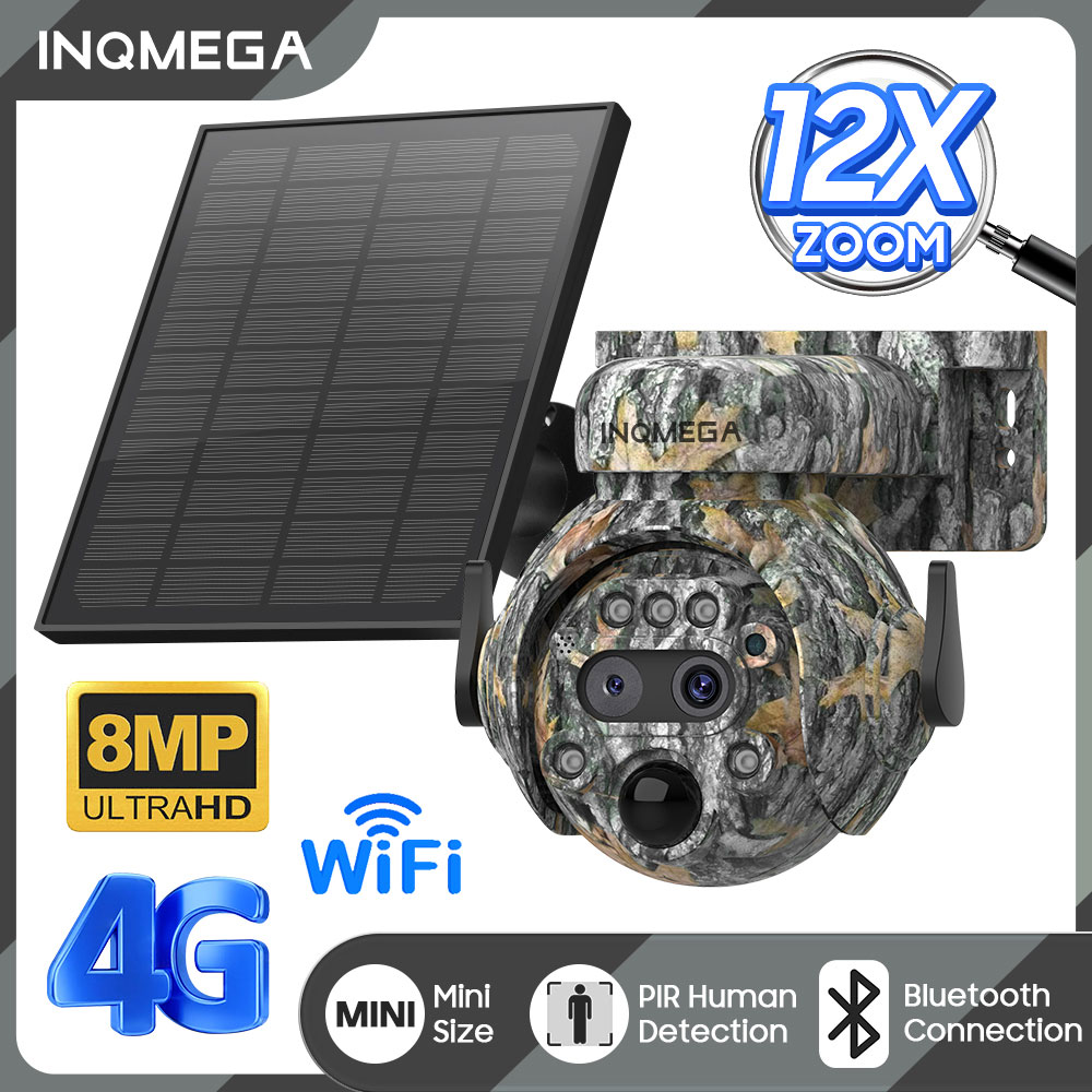 INQMEGA 8MP Solar Powered Came - Smart Home Cctv reseña y precio