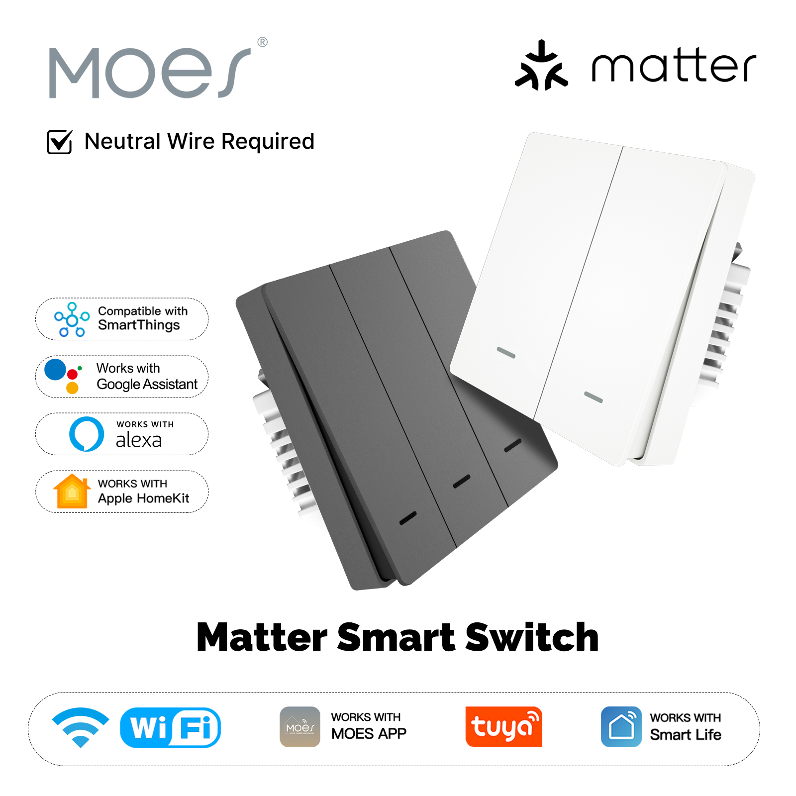 MOES Matter Tuya WiFi Smart Li - Smart Home Iot reseña y precio