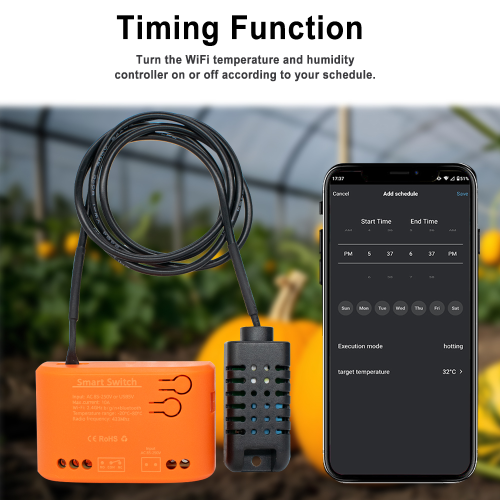Tuya WiFi Temperature Humidity - Wifi Thermostat reseña y precio