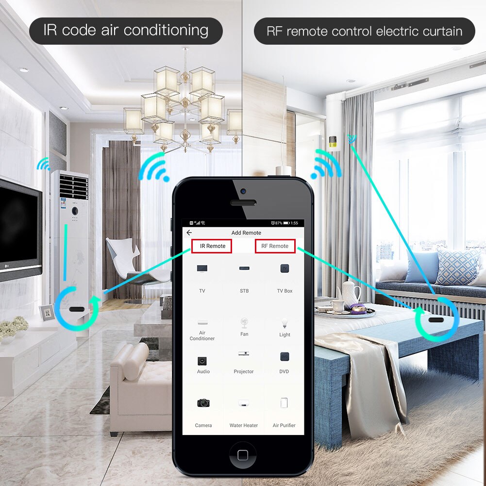 MOES Tuya WiFi IR RF Remote fo - Smart Home Improvement reseña y precio