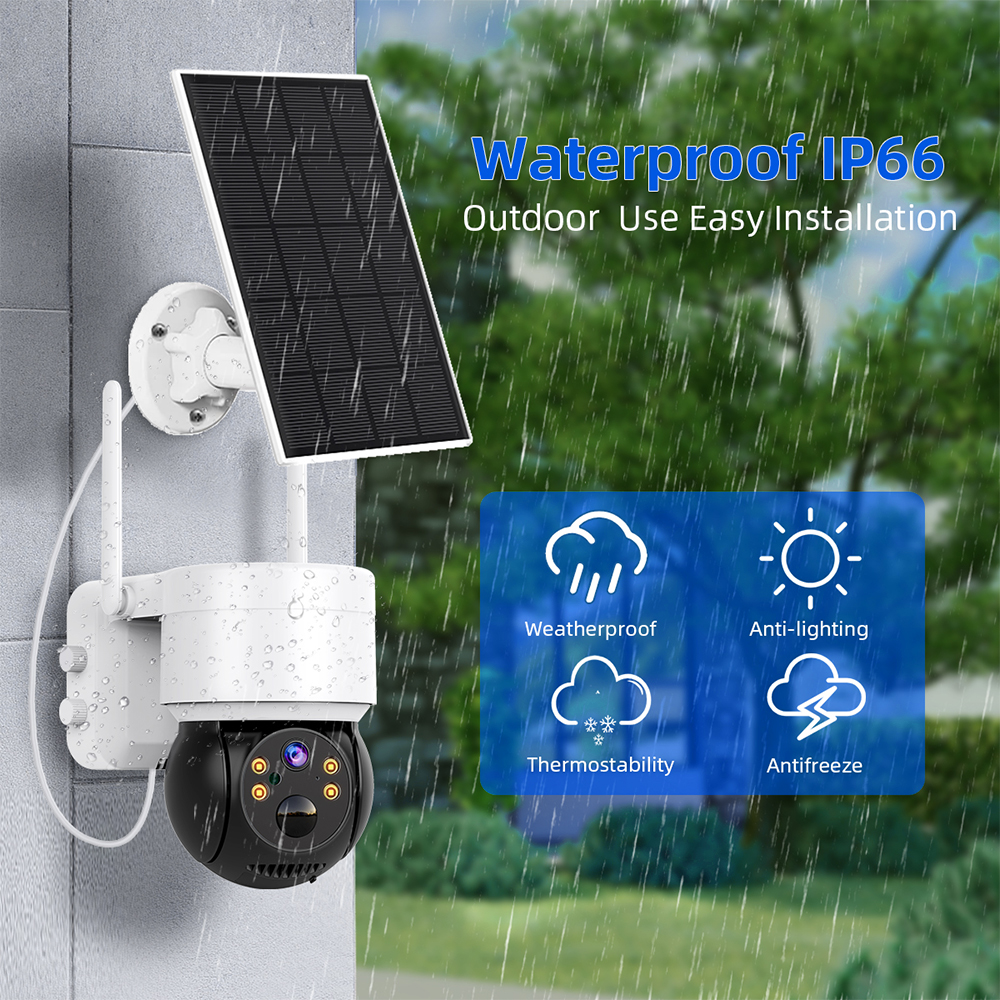 WIFI Solar Camera 2MP PIR Huma - Smart Home Cctv reseña y precio