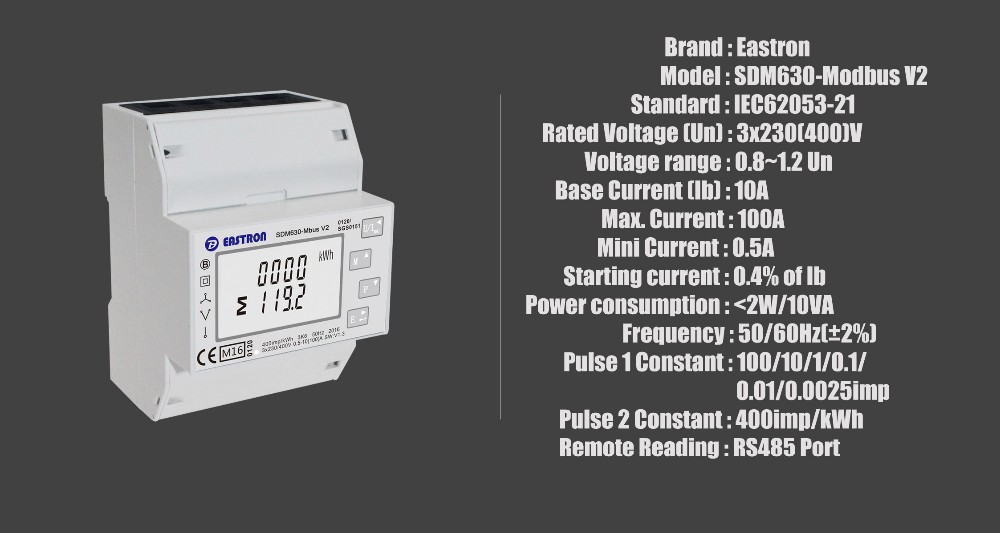 Growatt TPM-E Meter Eastron SD - Smart Energy Monitor reseña y precio