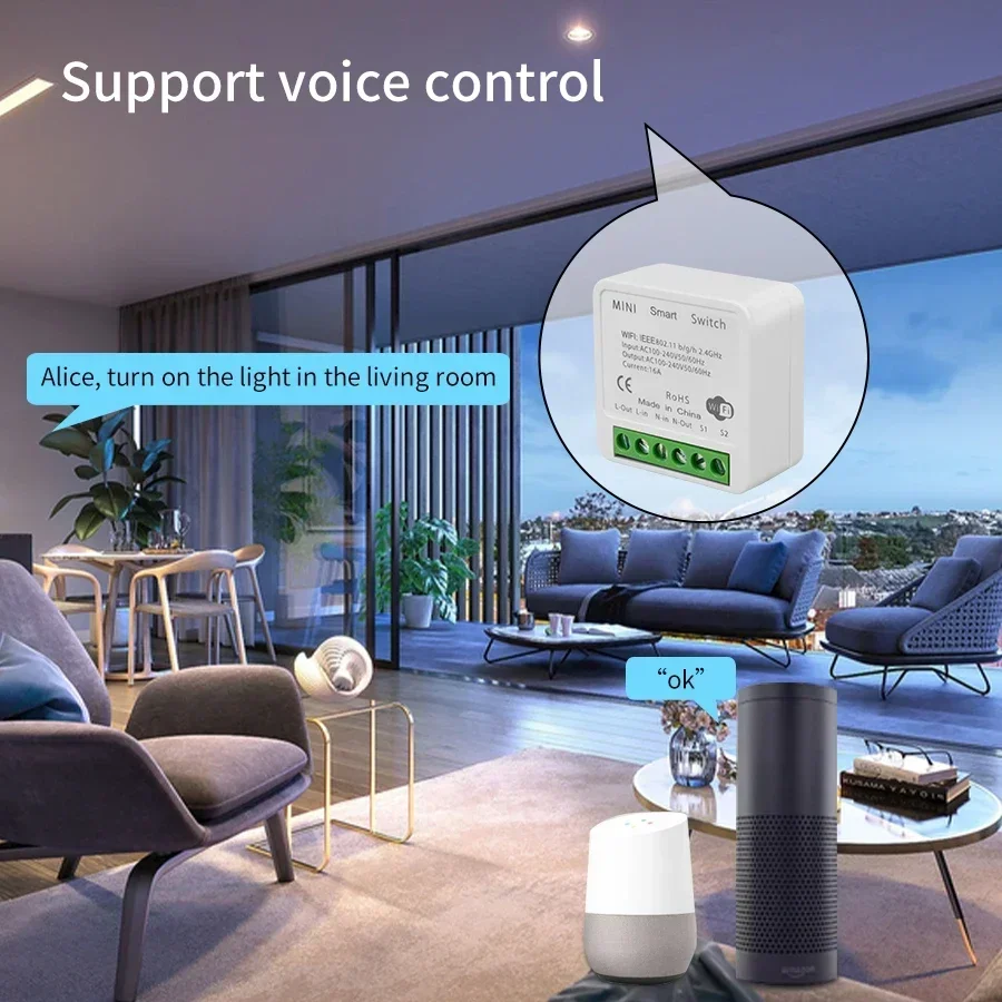 16A 20A Tuya Smart WiFi Switch - Smart Home Remote reseña y precio