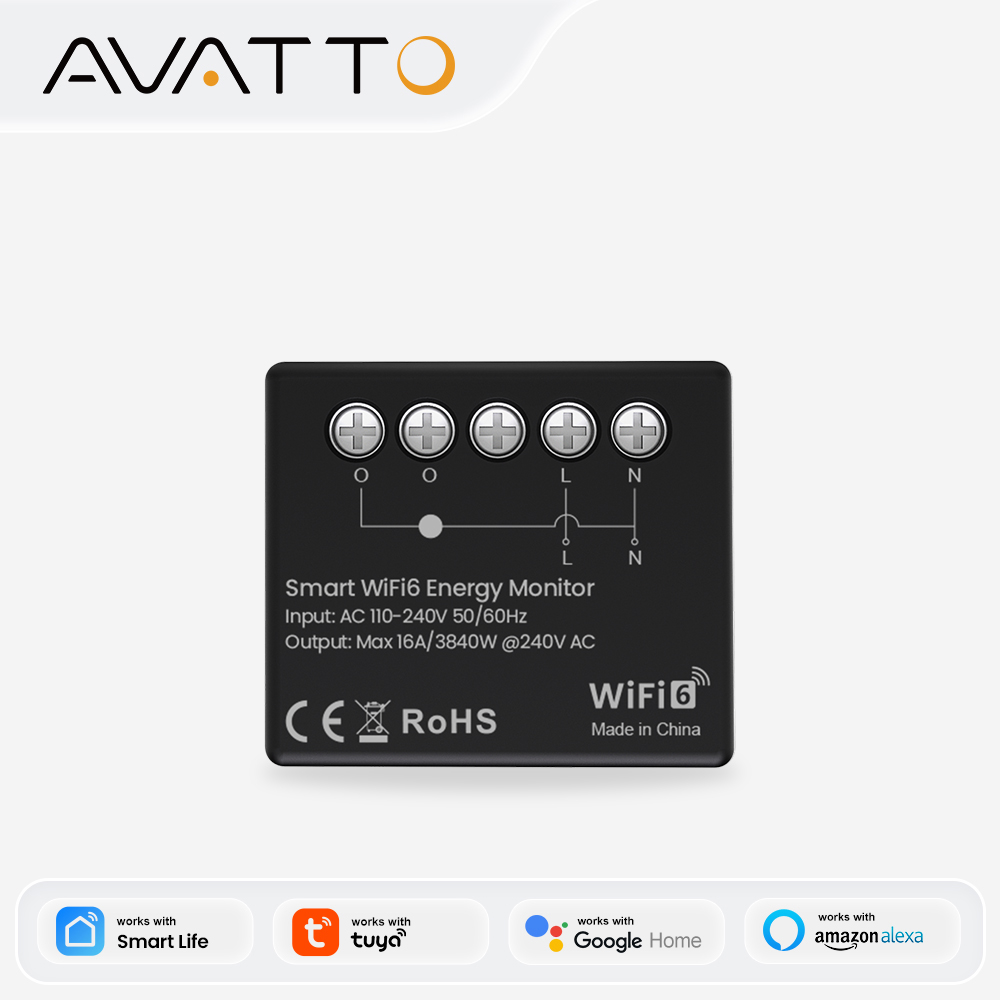 AVATTO WiFi 6 Mini Smart Energ - Smart Energy Monitor reseña y precio