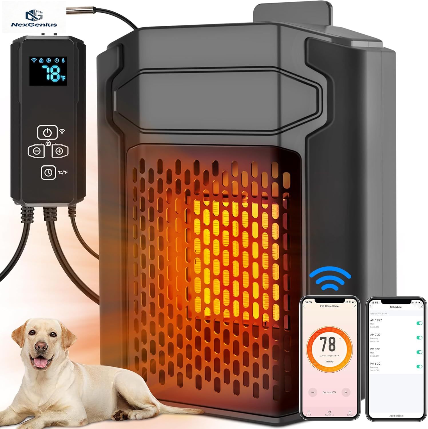 Dog House Heater with Thermost - Wifi Thermostat reseña y precio