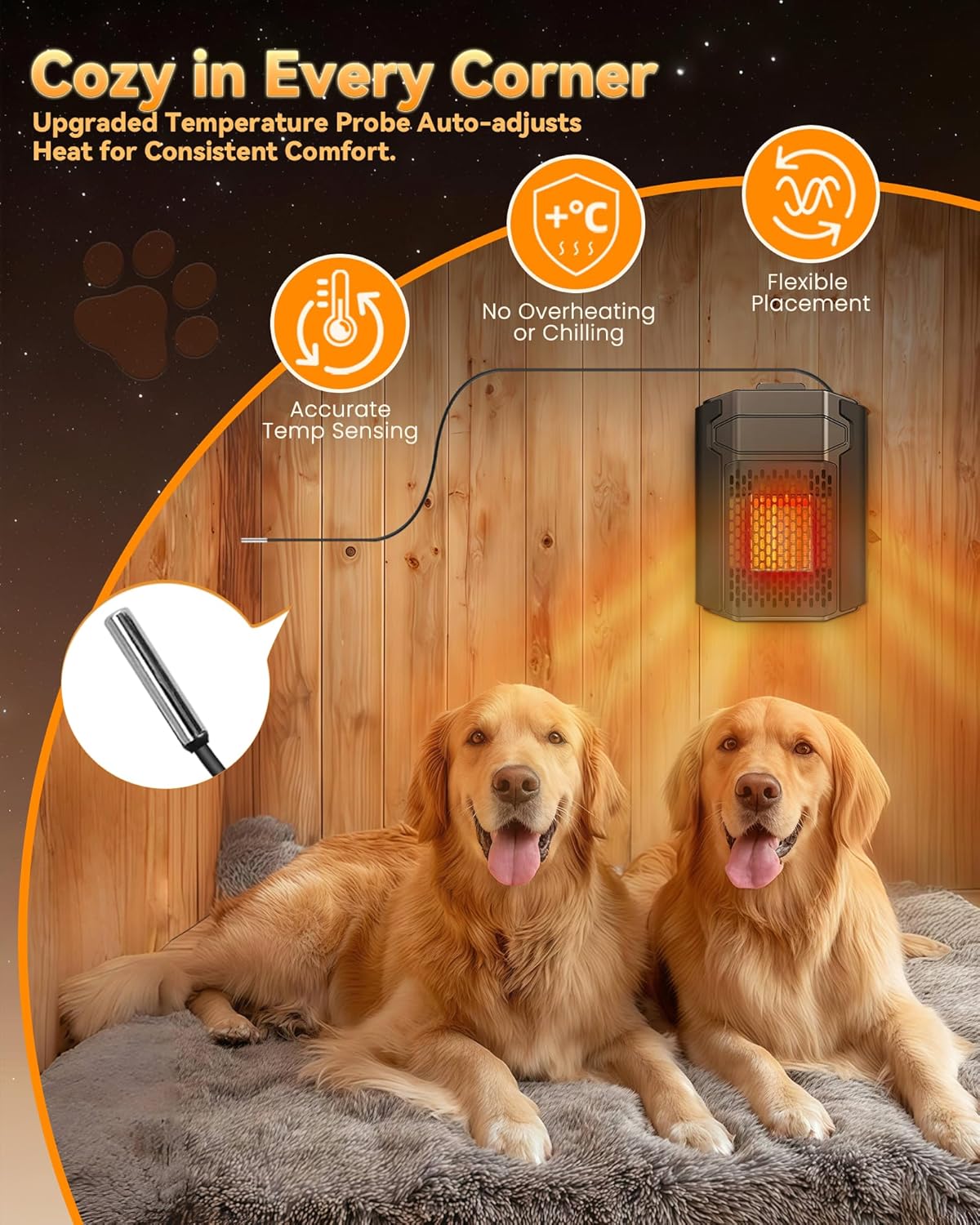 Dog House Heater with Thermost - Wifi Thermostat reseña y precio