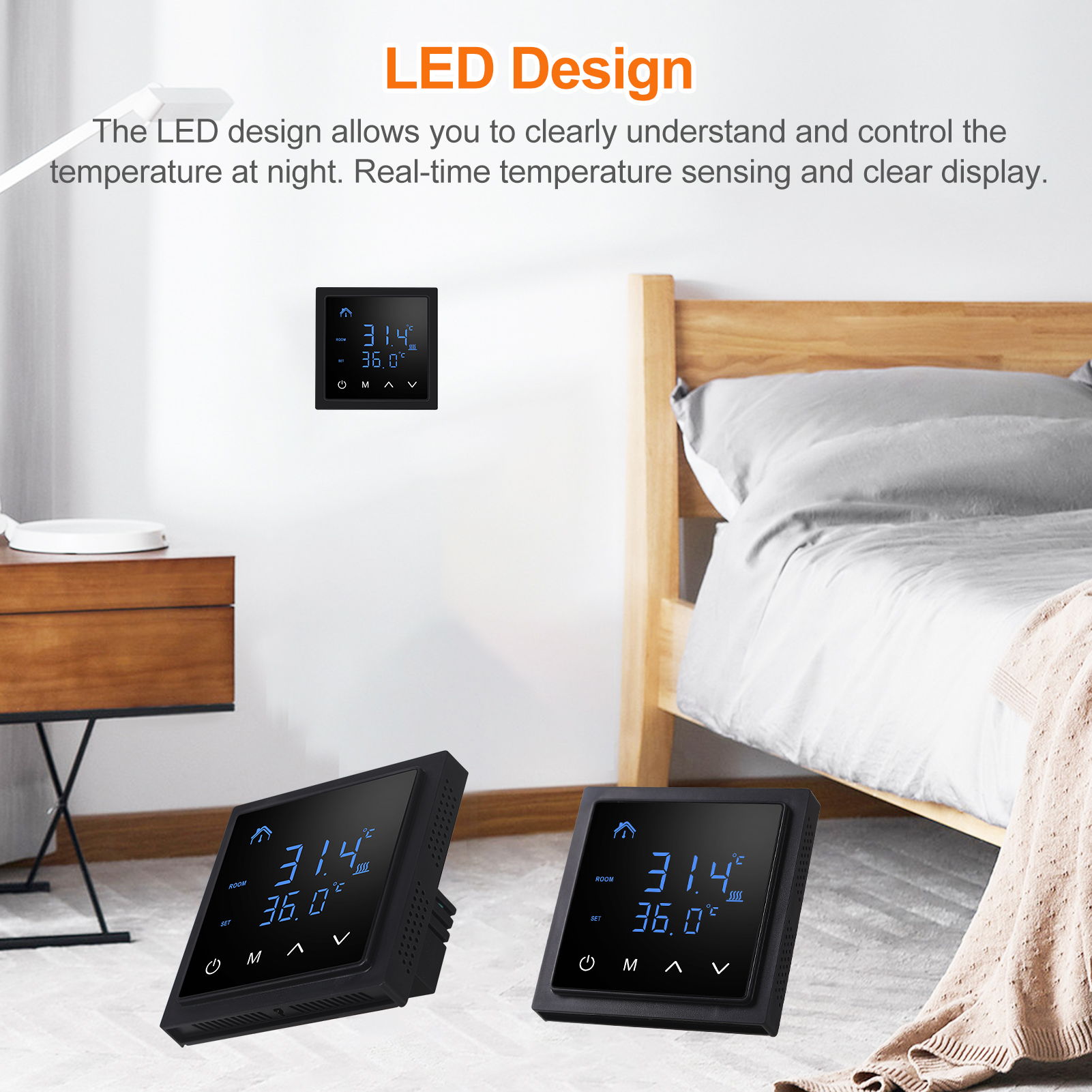 Smart Thermostat 16A Floor Hea - Wifi Thermostat reseña y precio
