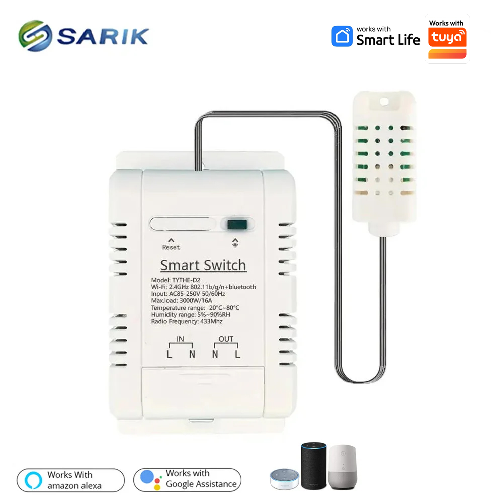 Work with tuya 16A 3000W WiFi  - Wifi Thermostat reseña y precio