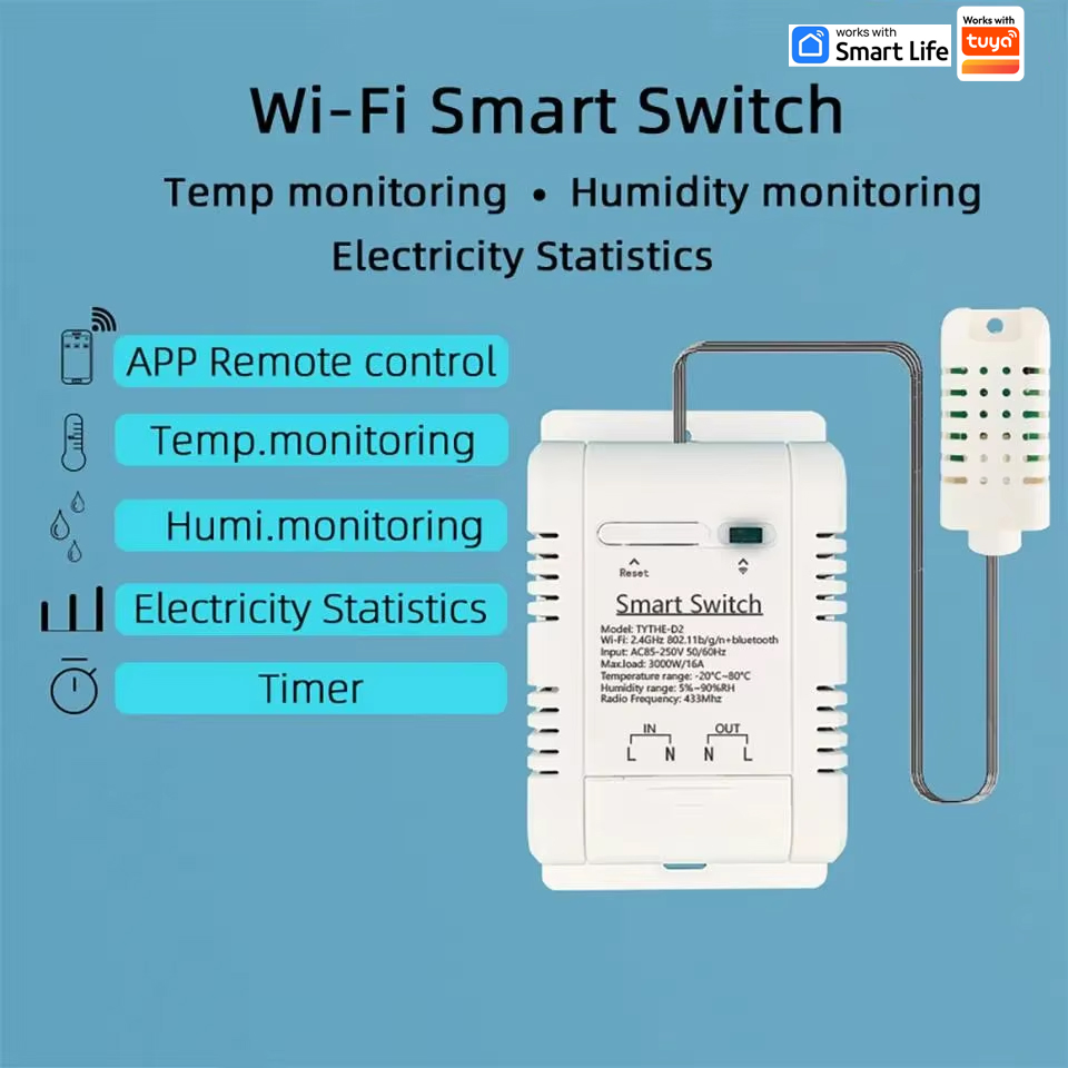 Work with tuya 16A 3000W WiFi  - Wifi Thermostat reseña y precio