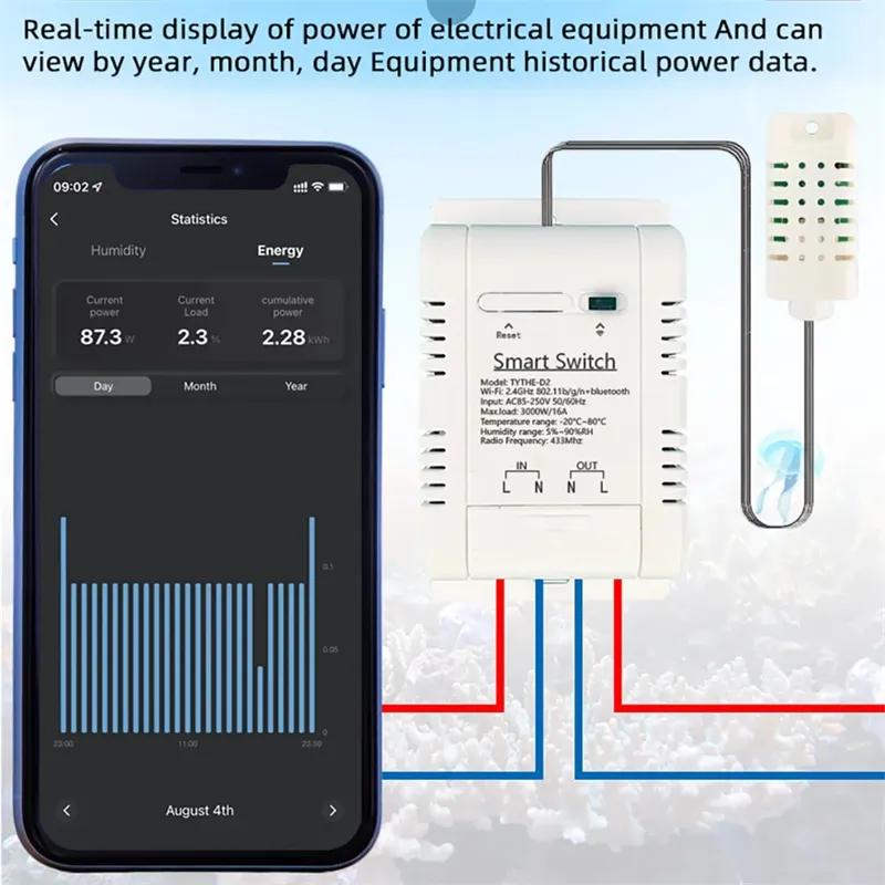 Work with tuya 16A 3000W WiFi  - Wifi Thermostat reseña y precio